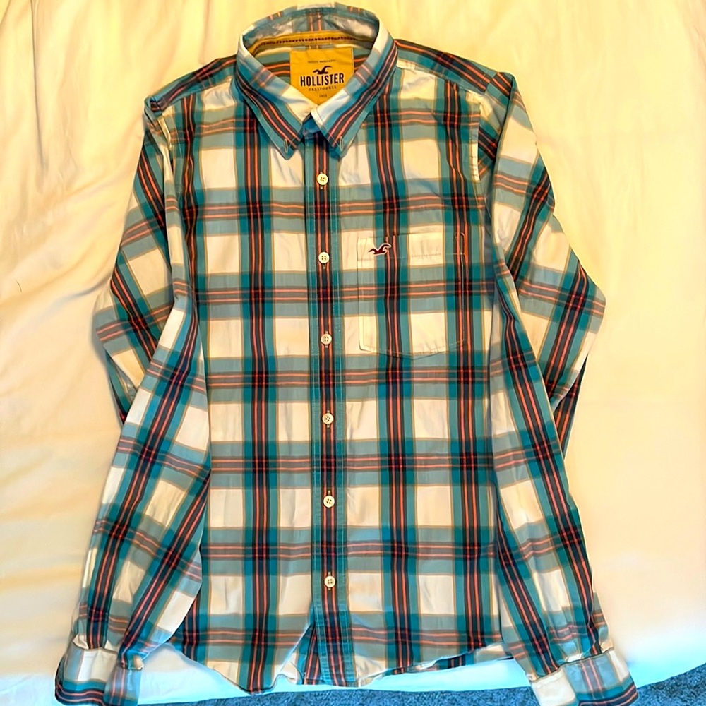 Mens plaid button down